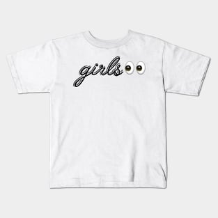 girls with eye emoji Kids T-Shirt